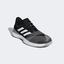 Adidas Mens Adizero Ubersonic 3 Tennis Shoes - Black/White - thumbnail image 4