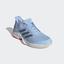 Adidas Womens Adizero Club Shoes Tennis Shoes - Glow Blue/Tech Ink/Hi-Res Coral - thumbnail image 4