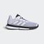 Adidas Mens SoleMatch Bounce Tennis Shoes - White/Core Black - thumbnail image 1