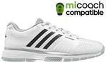 Adidas Womens adiPower Barricade 7.0 Tennis Shoes - White/Black - thumbnail image 1