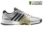 Adidas Mens Barricade Team 2 Tennis Shoes - Metallic Silver / Black / Vivid Yellow - thumbnail image 1