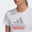 Adidas Womens Tennis Graphic Logo T-Shirt - White - thumbnail image 5