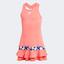 Adidas Girls Frill Dress - Semi Flash Red - thumbnail image 2