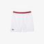 Lacoste MensSport x Djokovic Light Stretch Tennis Shorts - White/Red - thumbnail image 1