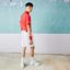 Lacoste MensSport x Djokovic Light Stretch Tennis Shorts - White/Red