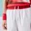 Lacoste MensSport x Djokovic Light Stretch Tennis Shorts - White/Red - thumbnail image 5