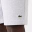 Lacoste Mens Brushed Cotton Fleece Tennis Shorts - Grey Chine - thumbnail image 5
