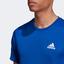 Adidas Mens 3-Stripes Club AeroReady T-Shirt - Royal Blue - thumbnail image 5