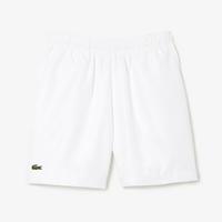 Lacoste Boys Diamond Taffeta Tennis Shorts - White