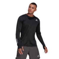 Adidas Mens Own The Run Long Sleeve Tee - Black