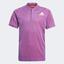 Adidas Boys Freelift Primeblue Polo - Purple - thumbnail image 1