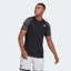 Adidas Mens Club Tennis 3-Stripes Club T-Shirt - Black/Grey Six - thumbnail image 1