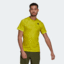 Adidas Mens FreeLift Primeblue T-Shirt - Acid Yellow - thumbnail image 1