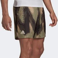 Adidas Mens Printed 7-Inch Tennis Shorts - Orbit Green