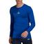 Adidas Mens Long Sleeve Jersey Tight Fit - Royal Blue - thumbnail image 1