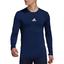Adidas Mens Long Sleeve Jersey Tight Fit - Navy Blue - thumbnail image 1