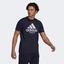 Adidas Mens Tennis Graphic Logo T-Shirt - Legend Ink - thumbnail image 3
