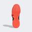 Adidas Mens Court Flash Tennis Shoes - Black/Solar Red - thumbnail image 3