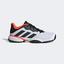 Adidas Kids Barricade Tennis Shoes - Cloud White/Core Black/Solar Red - thumbnail image 1
