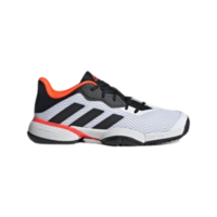 Adidas Kids Barricade Tennis Shoes - Cloud White/Core Black/Solar Red