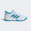 Adidas Kids Adizero Club Tennis Shoes - Cloud White/Blue Rush - thumbnail image 1