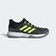 Adidas Kids Adizero Club Tennis Shoes - Grey Six/Solar Yellow - thumbnail image 1