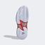 Adidas Womens Barricade Tennis Shoes - Cloud White/Silver Metallic
