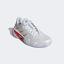 Adidas Womens Barricade Tennis Shoes - Cloud White/Silver Metallic - thumbnail image 4