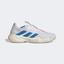 Adidas Mens Barricade Tennis Shoes - Cloud White/Pulse Blue - thumbnail image 1