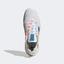 Adidas Mens Barricade Tennis Shoes - Cloud White/Pulse Blue - thumbnail image 2
