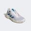 Adidas Mens Barricade Tennis Shoes - Cloud White/Pulse Blue - thumbnail image 4