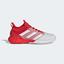 Adidas Mens Adizero Ubersonic 4 Tennis Shoes - Vivid Red / Cloud White - thumbnail image 1