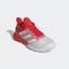 Adidas Mens Adizero Ubersonic 4 Tennis Shoes - Vivid Red / Cloud White - thumbnail image 4