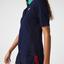 Lacoste Womens Sport Thermo-Regulating Pique Polo - Navy/Green - thumbnail image 3