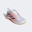 Adidas Womens Avacourt Tennis Shoes - Legacy Indigo/Flash Orange - thumbnail image 4