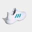 Adidas Mens GameCourt Tennis Shoes - White/Sonic Aqua - thumbnail image 5