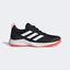 Adidas Mens Court Control Tennis Shoes - Core Black/Solar Red - thumbnail image 1
