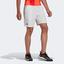 Adidas Mens Tennis Ergo 7-Inch Shorts - White - thumbnail image 1