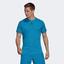 Adidas Mens Freelift Tennis T-Shirt - Sonic Aqua - thumbnail image 1