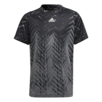 Adidas Boys Primeblue Freelift Printed Tennis T-Shirt - Black