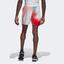Adidas Mens Melbourne Ergo Printed 7-inch Tennis Shorts - White/Vivid Red - thumbnail image 3