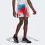 Adidas Mens Melbourne Ergo Printed 7-inch Tennis Shorts - White/Vivid Red - thumbnail image 4