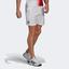 Adidas Mens Melbourne Ergo 7-inch Tennis Shorts - White - thumbnail image 1