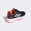Adidas Kids CourtJam XJ Tennis Shoes - Core Black/Solar Red - thumbnail image 5