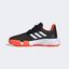 Adidas Kids CourtJam XJ Tennis Shoes - Core Black/Solar Red - thumbnail image 6