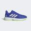 Adidas Mens CourtJam Bounce Tennis Shoes - Sonic Ink/Signal Green - thumbnail image 1