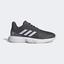 Adidas Womens CourtJam Bounce Tennis Shoes - Grey Six - thumbnail image 1