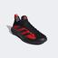 Adidas Mens Defiant Generation Tennis Shoes - Black/Solar Red - thumbnail image 4