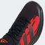 Adidas Mens Defiant Generation Tennis Shoes - Black/Solar Red - thumbnail image 8