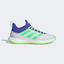 Adidas Mens Defiant Generation Tennis Shoes - White/Green/Blue - thumbnail image 1